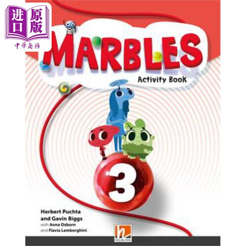 进口原版 *黑布林少儿英语课程 3级别 活动手册含在线资源A1/A1 剑桥YLE考试适用Marbles Activity Book 3  app  e-   HELBLING Pu