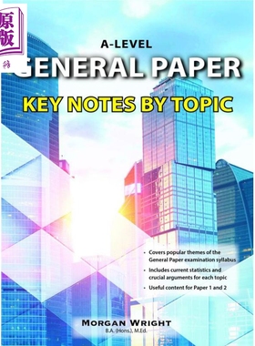 进口原版 *A-Level General Paper Key Notes by Topic通用考试主题重点笔记   CPD Singapore EdＵＣation Services Pte Ltd