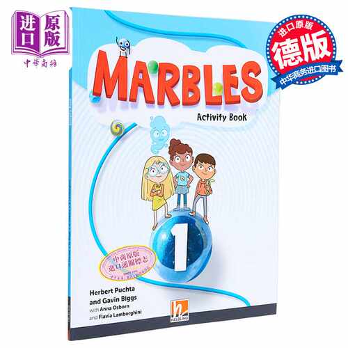 进口原版 *黑布林少儿英语课程 1级别 活动手册含在线资源A1/A1 剑桥YLE考试适用Marbles Activity Book 1  app  e-   HELBLING Pu