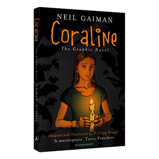 进口原版 鬼妈妈 卡洛琳 漫画 英文原版绘本 Coraline 尼尔盖曼 Neil Gaiman 奇迹男孩与冰霜巨人魔法坟场之书作者 进口英语原