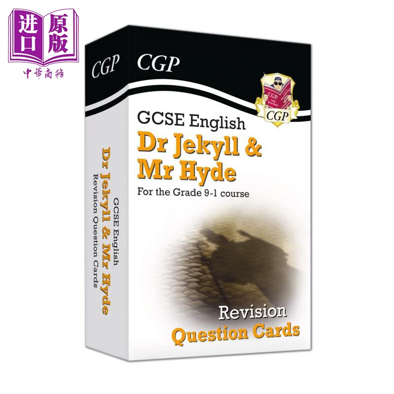 进口原版 *英国CGP教辅化身博士GCSE英语修订问题卡New Grade 9-1 English Dr Jekyll and Mr Hyde Revision Questi   CGP