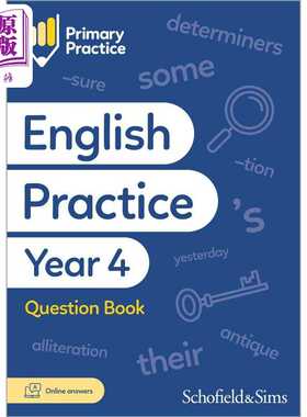 进口原版 *英国S&S教辅Primary Practice English Book Year 4 (Available May 2023) 小学英语练习册四年级 附电子   Schofield a