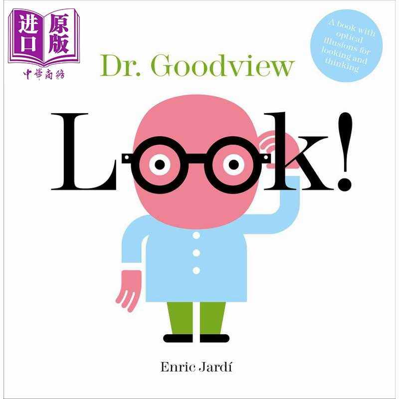 进口原版 *看 古德维尤博士 Enric Jardi Look Dr Goodview英文原版 儿童视觉绘本 开发大脑启发思维精装图画书进口   Schiffer Pu