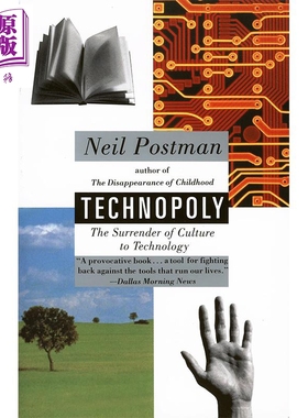 进口原版 *技术垄断 文化向技术投降 豆瓣高分 英文原版 Technopoly Neil Postman   Vintage USA