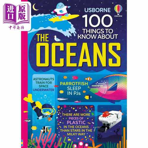 进口原版 *100海洋大发现 100 Things to Know About the Oceans 英文原版进口 科普读物 精装 科学百科知识读本 8   Usborne Publ