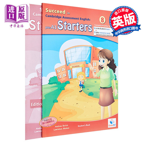 进口原版 *Cambridge YLE SＵＣceed in English 剑桥YLE Starter测试真题集 6套纸质测试 2套上机测试 详细答案 4-6