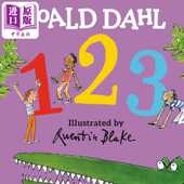 数字 5岁 儿童早教认知识物纸板书 英文原版 Dahl Penguin USA 亲子绘本图画书低幼读物 Roald 123 罗尔德达尔启蒙 进口原版