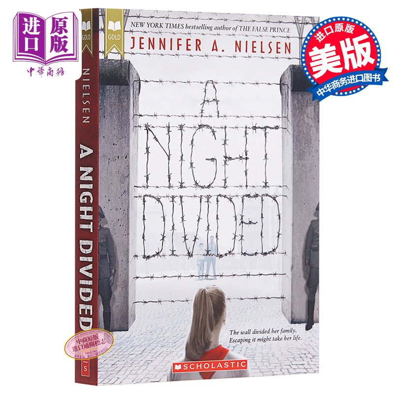 进口原版 *分离之夜 英文原版 A Night Divided 历史小说 Jennifer A Nielsen   SCHOLASTIC US