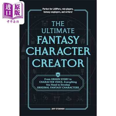 进口原版 *终极幻想人物创造者 开发游戏原创人物所需一切 The Ultimate Fantasy Character Creator 英文原版 Jeff   Adams Media