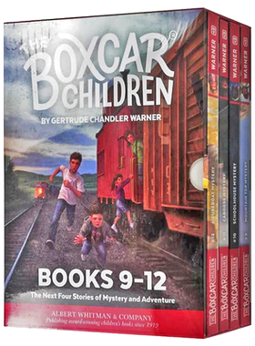 进口原版 瑞雅进口 棚车少年9-12册盒装 英文原版小说 The Boxcar Children Mysteries英语章节桥梁书 美国经典儿童读物 励志故