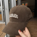 韩版 百搭潮牌显瘦显脸小软顶鸭舌帽 字母刺绣棒球帽子男女ins四季