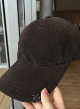 新款秋冬保暖鹿皮绒棒球帽