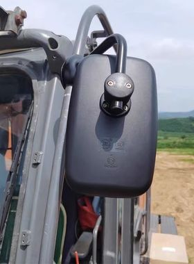 适用挖掘机反光镜小松沃尔沃三一神钢现代卡特斗山临工高清后视镜