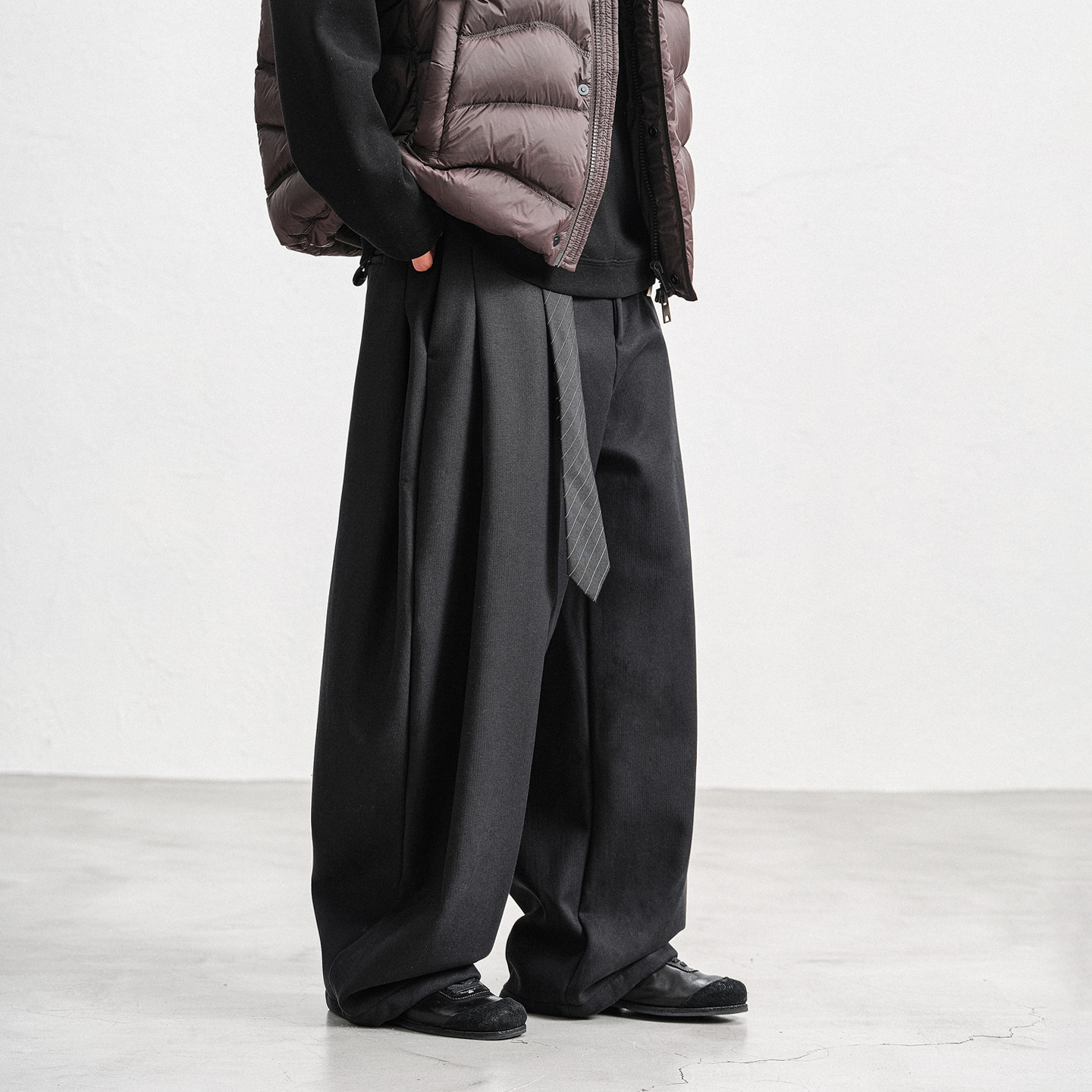 JUPSTUDIO莱赛尔加绒休闲裤男