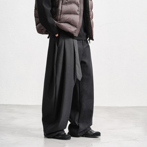 JUPSTUDIO莱赛尔加绒休闲裤男