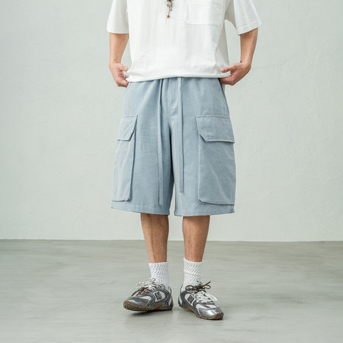 JUPSTUDIO大口袋阔腿运动短裤男