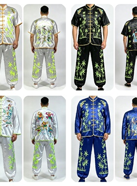 新款热卖荧光大二爷伯袍黑白无常唐装孝子爷服饰七爷八爷衣服套装