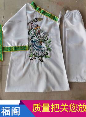二爷衣服半袖童袍七八定制