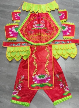 新品热卖莲花三太子袍哪吒太子善财童子服饰莲花太子乩童袍定制