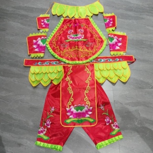 新品热卖莲花三太子袍哪吒太子善财童子服饰莲花太子乩童袍定制