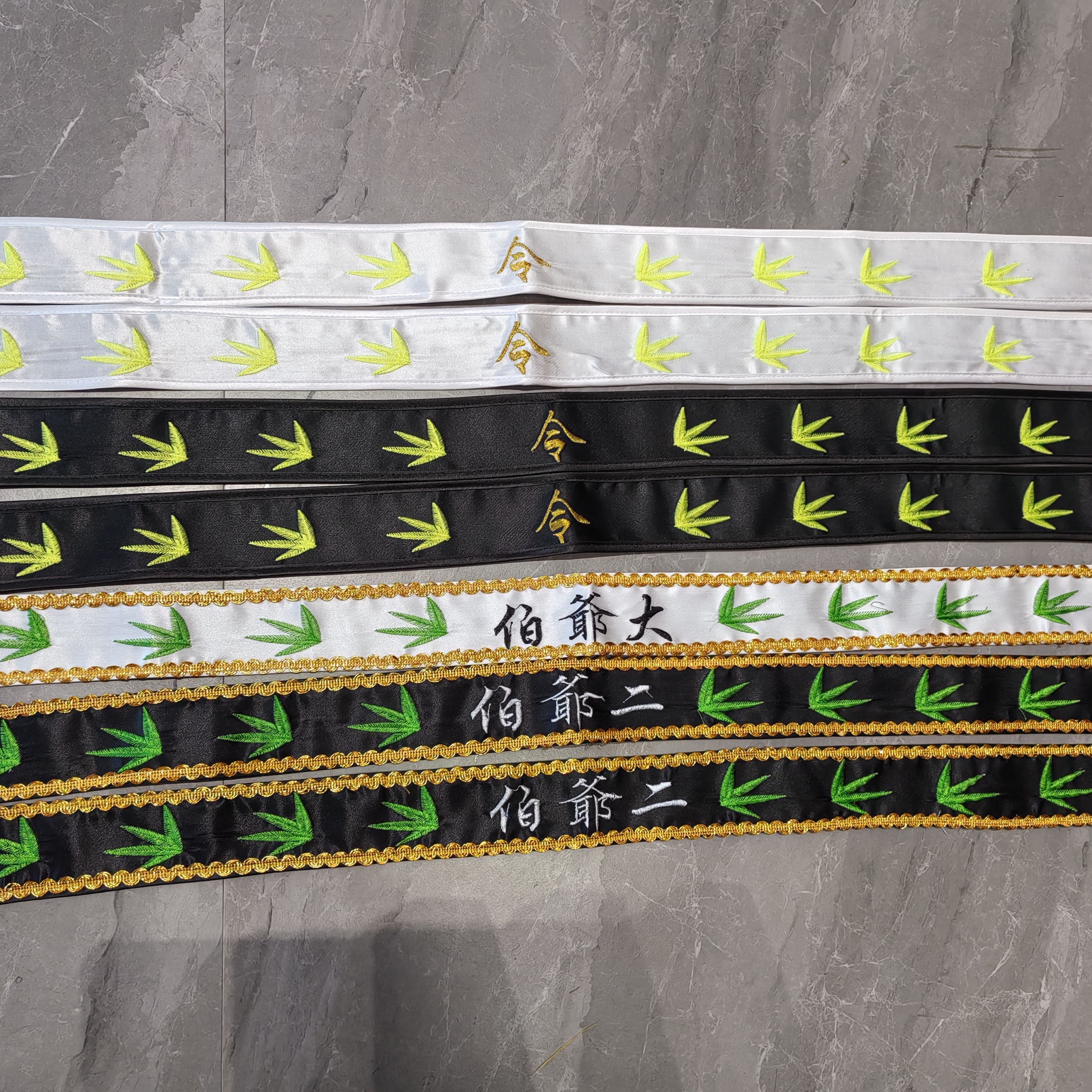 新款大二爷伯乩童头令定制苏绣大二爷伯头围布七爷八爷跳童头扎