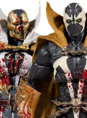 现货 McFarlane 麦克法兰 真人快打人偶手办 血版橙色 煞星再生侠