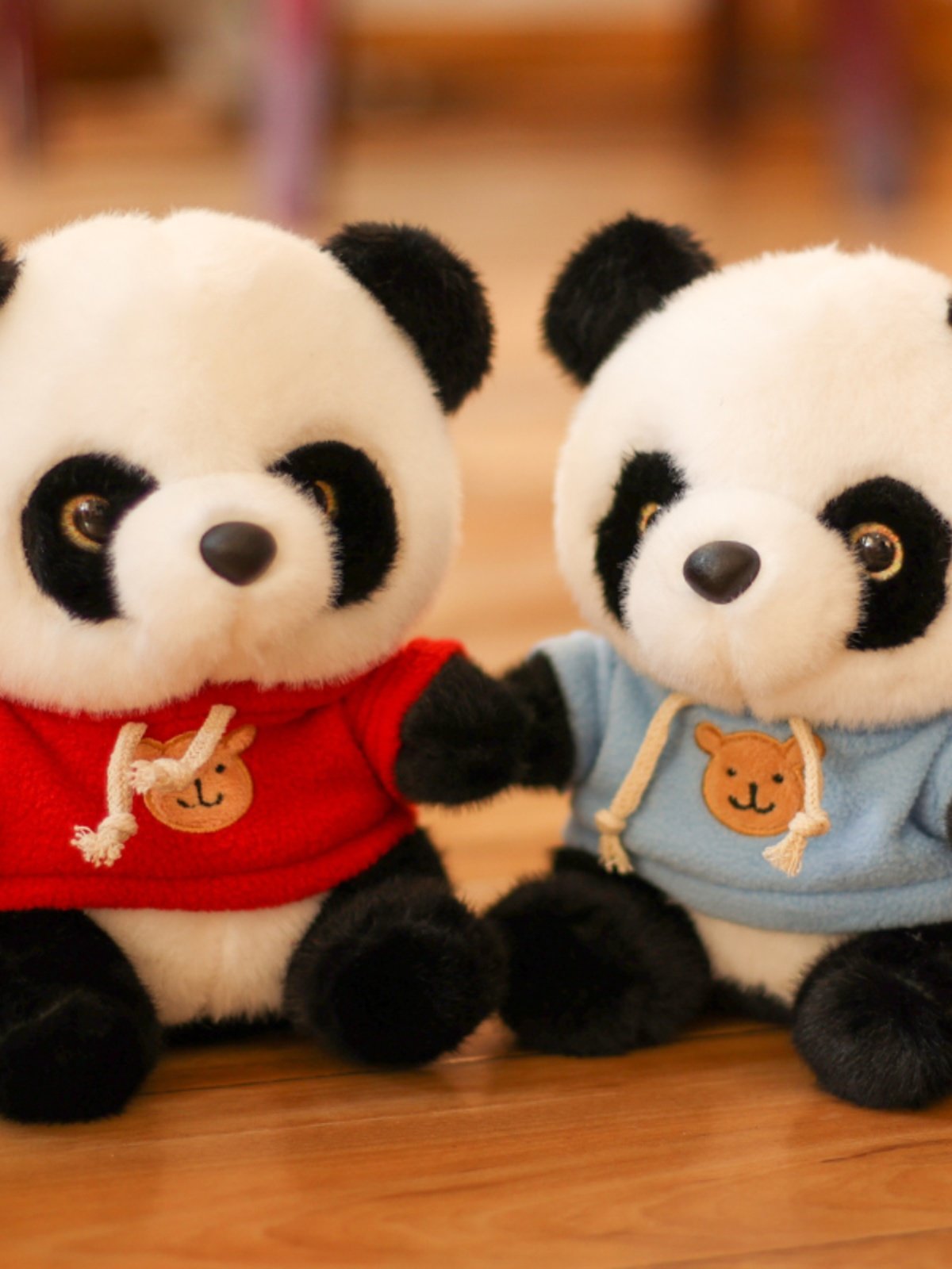 귀여운 레드 팬더 플러시 장난감 국보 자이언트 팬더 인형 잠자는 베개 어린이 생일 선물 걸레 인형