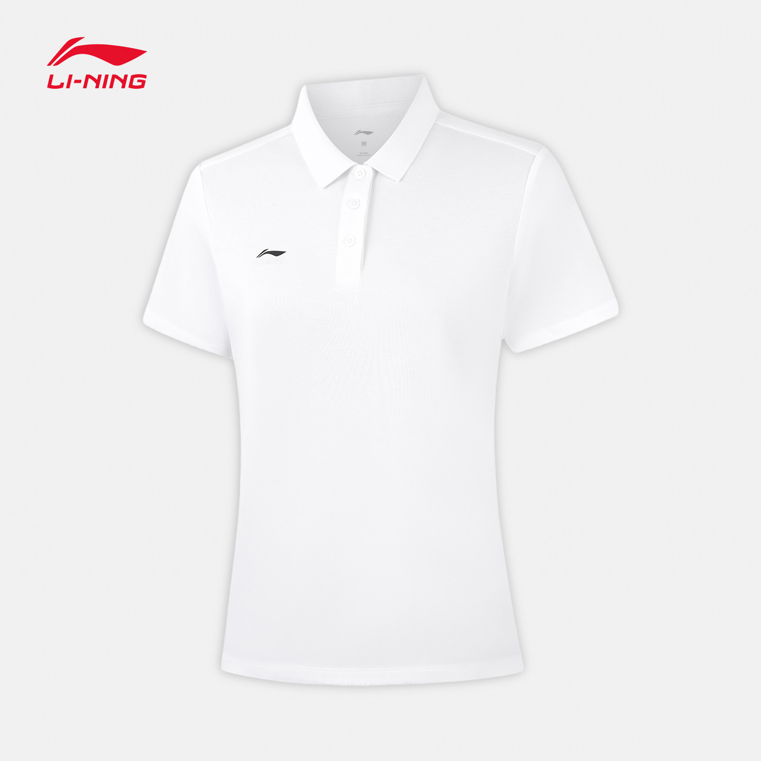 李宁短袖POLO衫女士2026新款运动生活系列夏季休闲翻领针织运动服