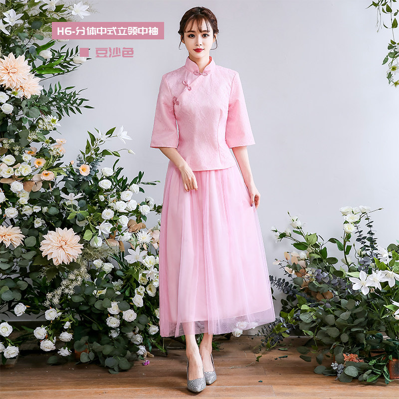 中国风民国风小礼服伴娘服个性创意可爱活泼婚庆伴娘礼服晚礼服在类目 女装/女士精品, 婚纱/旗袍/礼服, 礼服/晚装中 - 来自Buy2taobao.com提供专业的淘宝代购服务