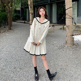 现货主推！学院风海军领连衣裙2D079-8506P145控198，女装连衣裙，浙宝129