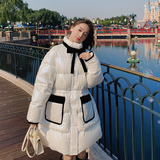 现货！丝绒蝴蝶结亮面棉服外套ZB129-2367P190控278，女装棉衣/棉服，浙宝129