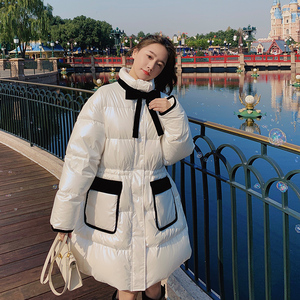现货！丝绒蝴蝶结亮面棉服外套ZB129-2367 P190控278，女装棉衣/棉服，浙宝129
