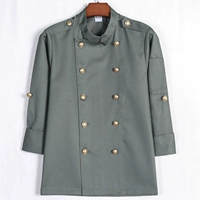 Военный зеленый топ с длинными рукавами