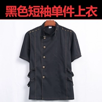 Черный топ с короткими рукавами