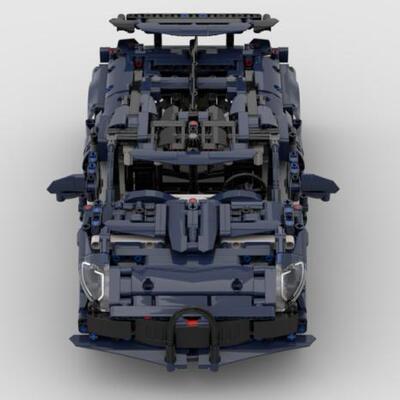 小颗粒积木电子版搭建步骤图纸布加迪42154备用版本MOC-178147