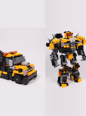 小颗粒积木电子版搭建步骤图纸变形金刚MOC-158350