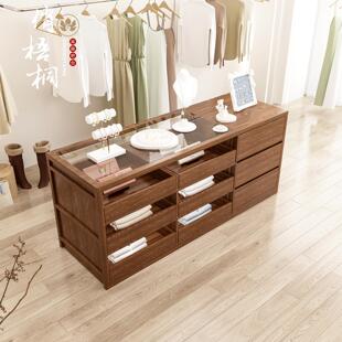 服装店中岛桌展示台边柜储物柜烤漆装饰柜摆件展台展示陈列桌定制