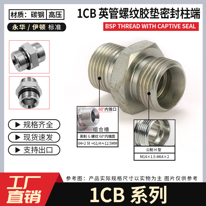 1CB1DB-WD公制24°锥H型转英制
