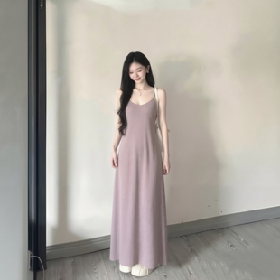 定制缝纫加工真丝蚕丝香云纱斜裁吊带连衣裙看图复制样衣 服装
