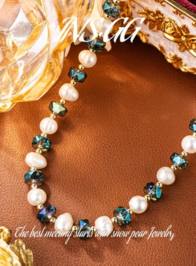 【INS · GG】时尚淡水珍珠简约项链ins小众项链AKX1944