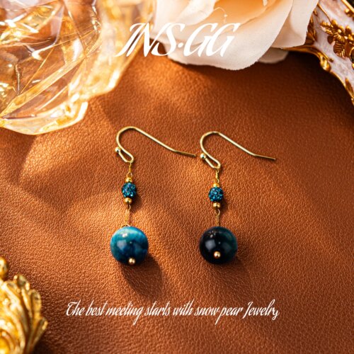 【INS · GG】原创设计轻奢精致耳钉2025新款时尚耳环DBE1203