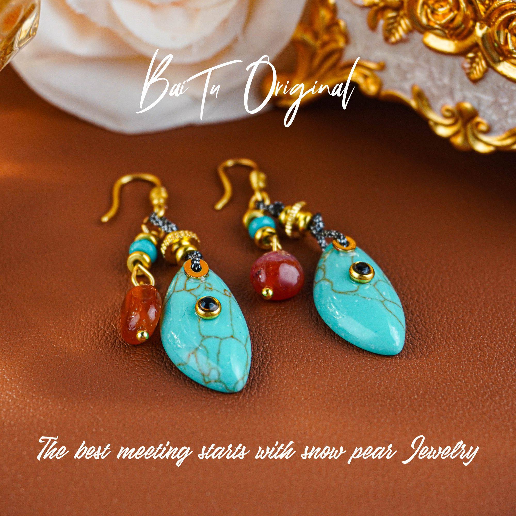 【柏荼】松   原创设计 LE1672 耳环,珠宝/钻石/翡翠,耳饰,淘宝优惠券,粉丝福利购,淘宝优惠卷