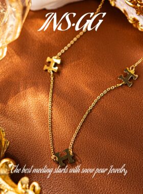 【INS · GG】钢   H链 时尚精致 DCX2666 项链·中长