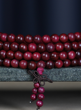 天然巴西紫罗兰佛珠手串念珠手链