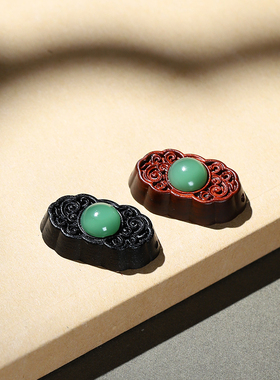 沉香木檀木手工雕刻祥云配件diy