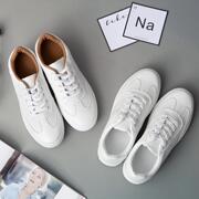 2017春秋季透气百搭小白鞋女鞋运动系带板鞋平底休闲情侣鞋韩版潮
