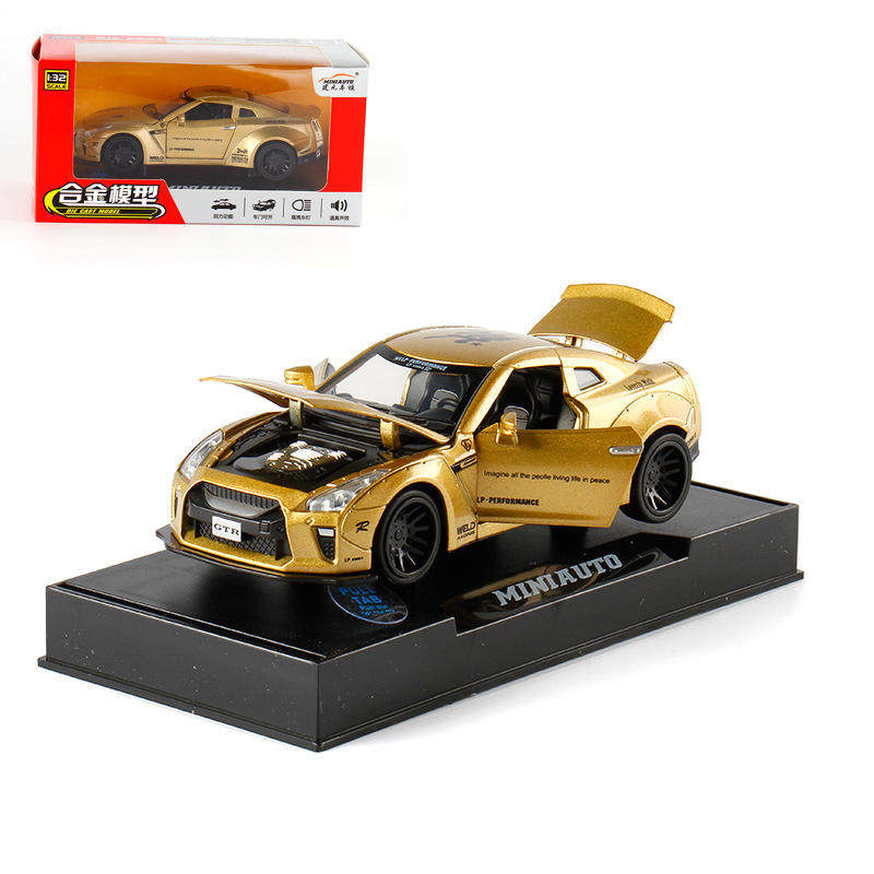 新款 【盒装】建元1:32GTR合金汽车模型声光儿童玩具车,模玩/动漫/周边/娃圈三坑/桌游,火车/摩托/汽车模型,淘宝优惠券,粉丝福利购,淘宝优惠卷