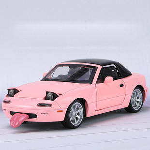 32马自达 MX5仿真合金声光汽车模型儿童玩具摆件男礼品 新款