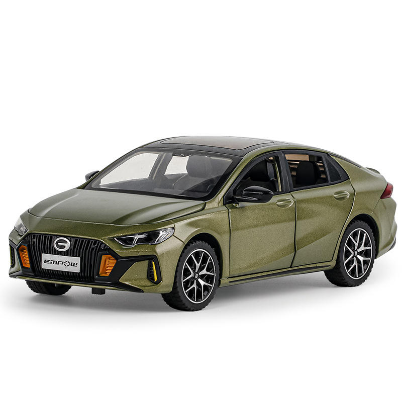新款1:24影豹合金汽车模型摆件仿真声光转向避震儿童玩具跑车