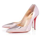 浅口单鞋 欧美粉红色气质裸色红底细跟女鞋 尖头浅口性感高跟鞋 宴会